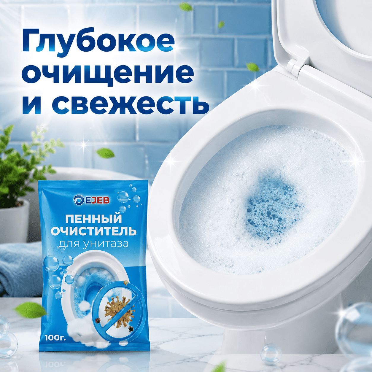 Пенный очиститель унитаза